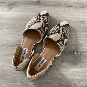 Steve Madden Snake Skin Flats